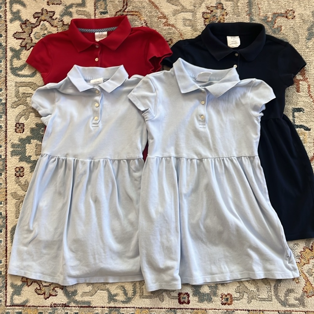 GAP KIDS Girls Pique Polo Dress Uniform Size Small (4) School